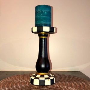 Alice In Wonderland Whimsical Wood Candle Stick